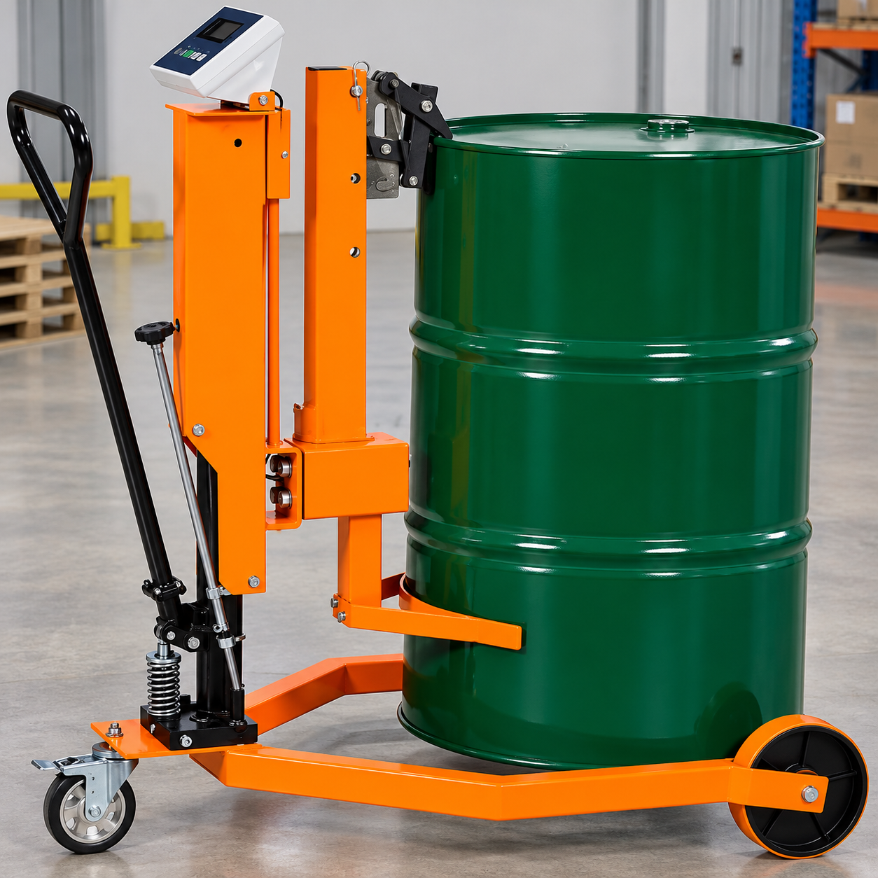 Sauter Ergonomic heavy-duty industrial drum truck